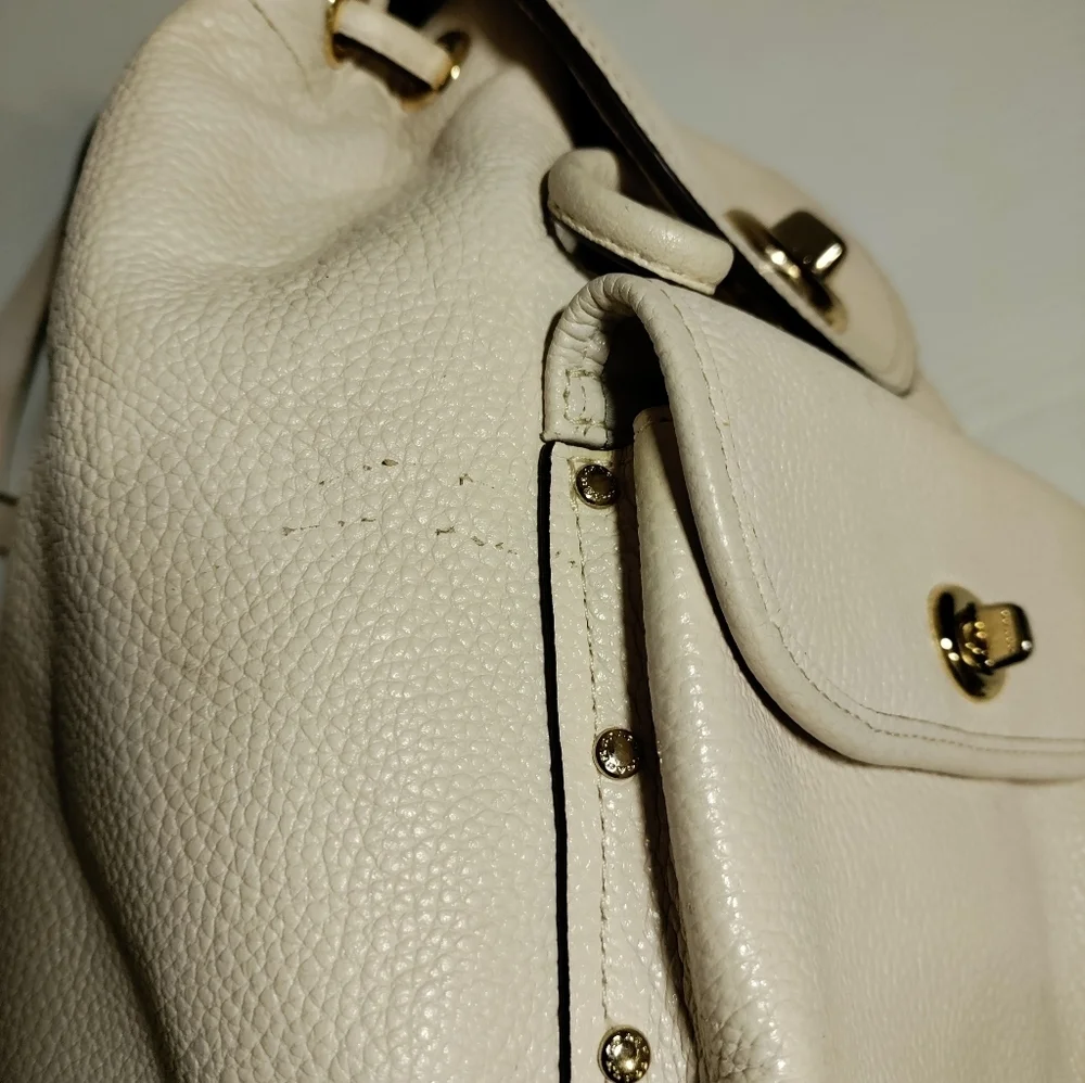 Coach Mini Billie Turnlock Chalk White Backpack